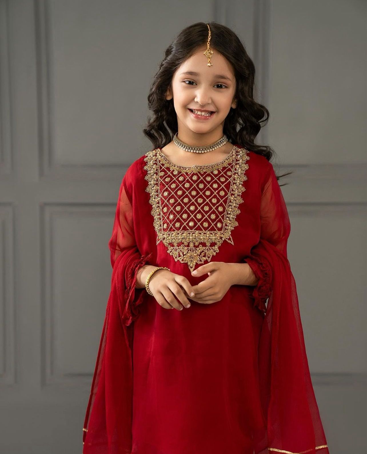New Designer Heavy Fox Georgette Embroidery Work Top And Bottom OC-162