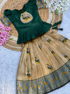 Fiesta Weaving Work Art Silk Lahenga Choli