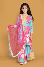 Mishti  Maroon Reyon Anarkali  Kurt Set