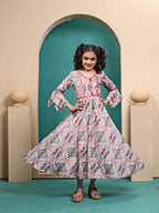 Calista Printed  Anarkali gown