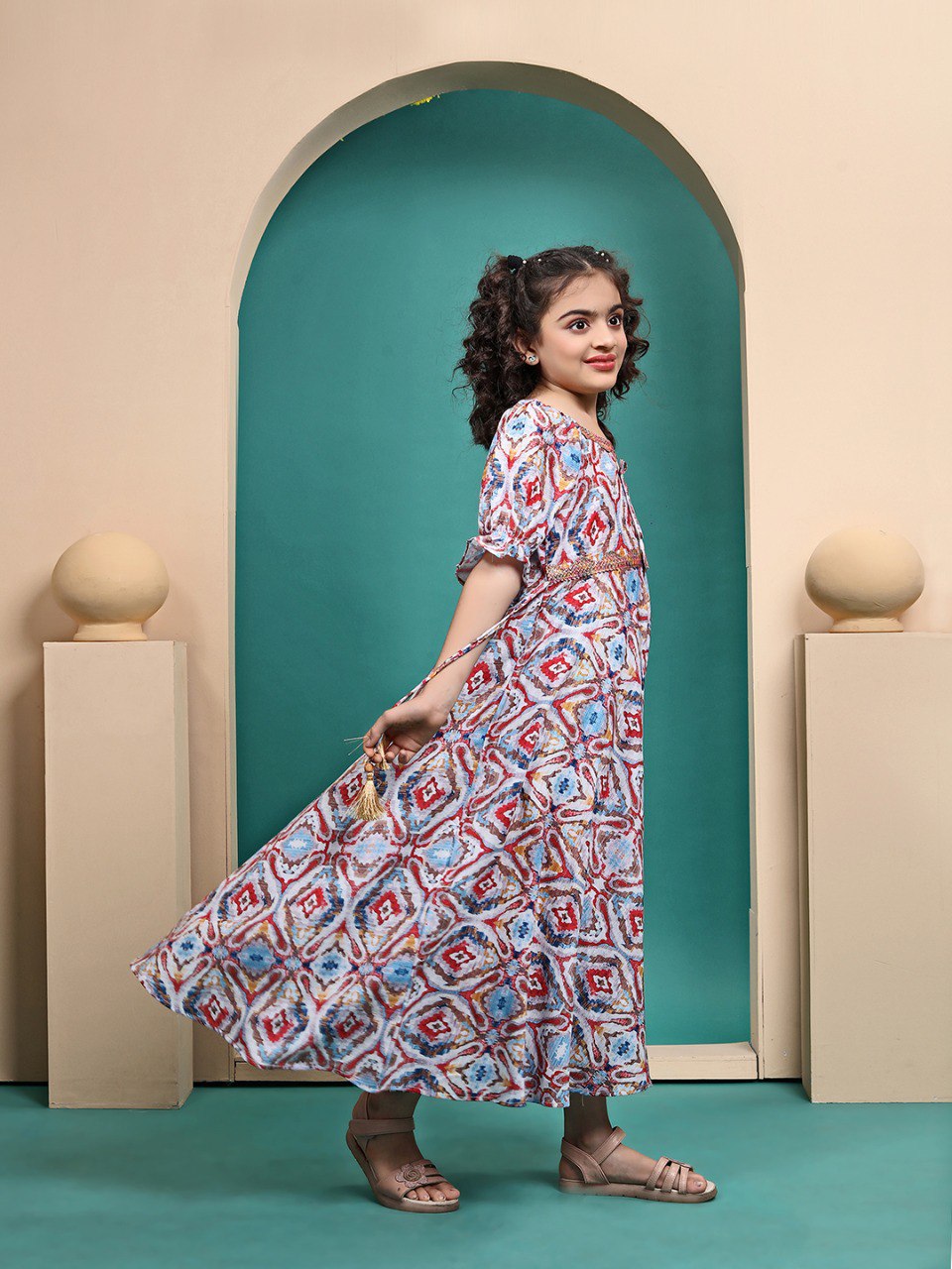 Maelis Pretty  Printed  Anarkali gown