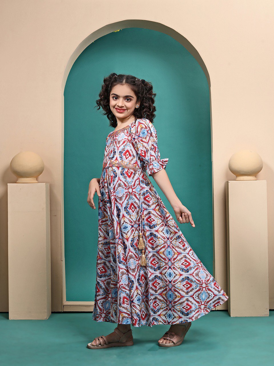 Maelis Pretty  Printed  Anarkali gown