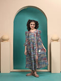 Velina Printed Anarkali gown