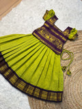 Traditional Green & Purple Lehenga Set