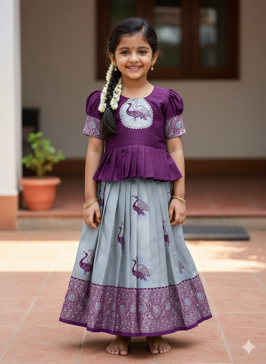 Fiesta Weaving Work Art Silk Lahenga Choli