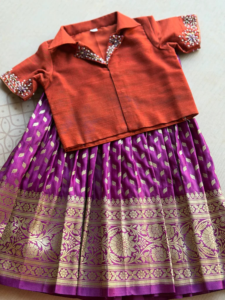 Esha Crop Top and Skirt Festive Edit