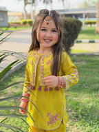 Myra Festive Layered Kurta Set for Girls