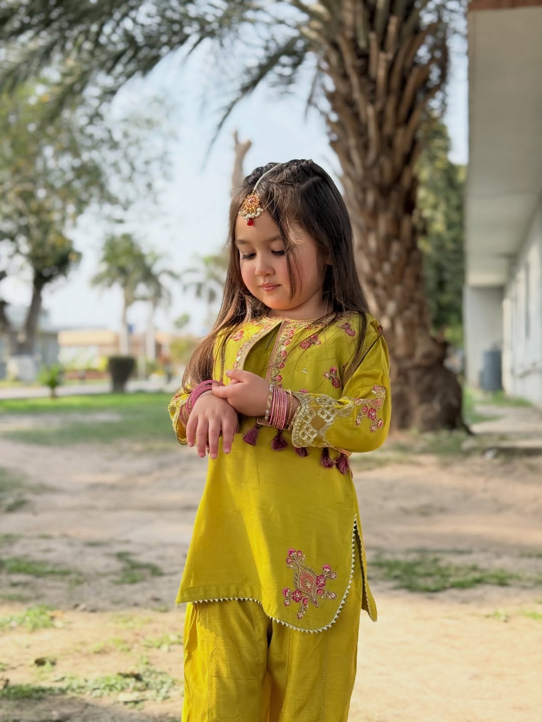 Myra Festive Layered Kurta Set for Girls