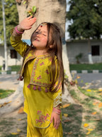 Myra Festive Layered Kurta Set for Girls