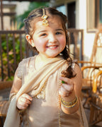 Meher Royal Beige Designer Gharara Set