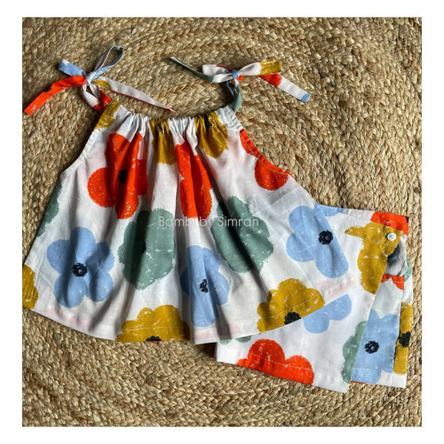 Candy Bloom Tie-Up Co-ord Set