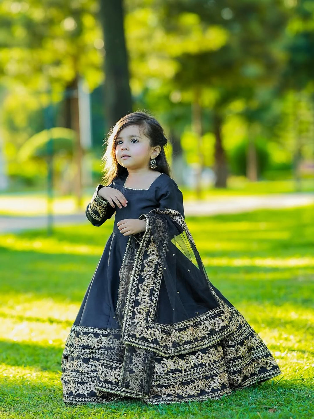 Kiara Black Royal Anarkali Set