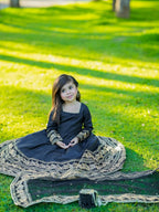 Kiara Black Royal Anarkali Set