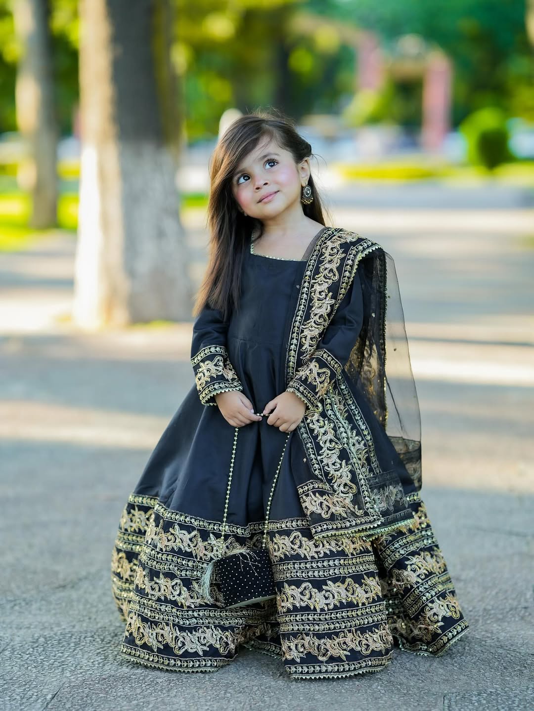 Kiara Black Royal Anarkali Set