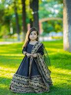Kiara Black Royal Anarkali Set