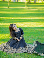 Kiara Black Royal Anarkali Set
