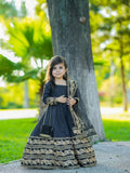 Kiara Black Royal Anarkali Set