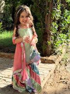 Pastel Kiara Rainbow Sharara Set with Dupatta