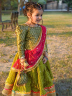Black Avni Floral Princess Lehenga Set