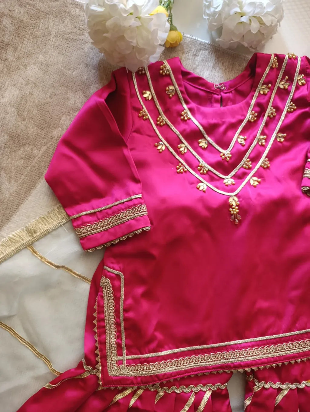 Kiara Rani Pink Sharara Set