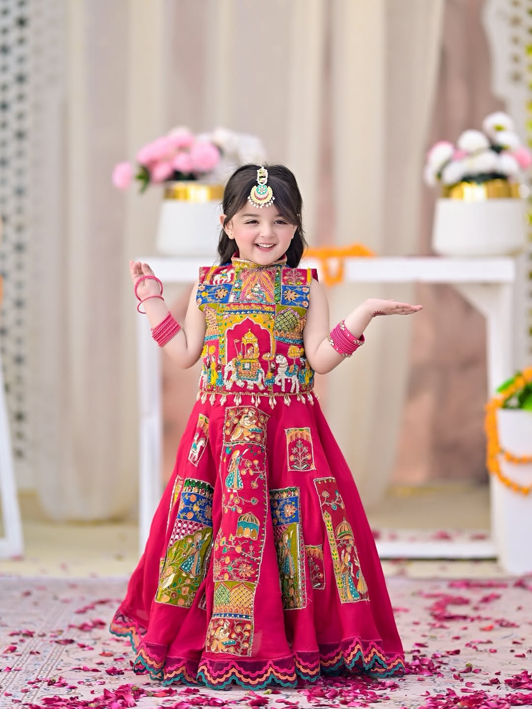 Kiara Royal Patchwork Princess Lehenga Set