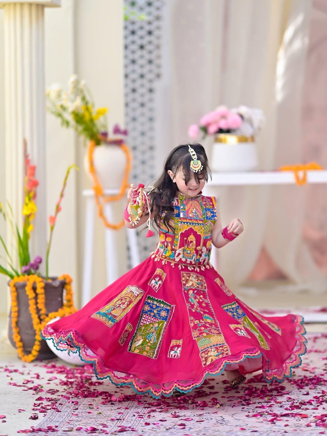 Kiara Royal Patchwork Princess Lehenga Set