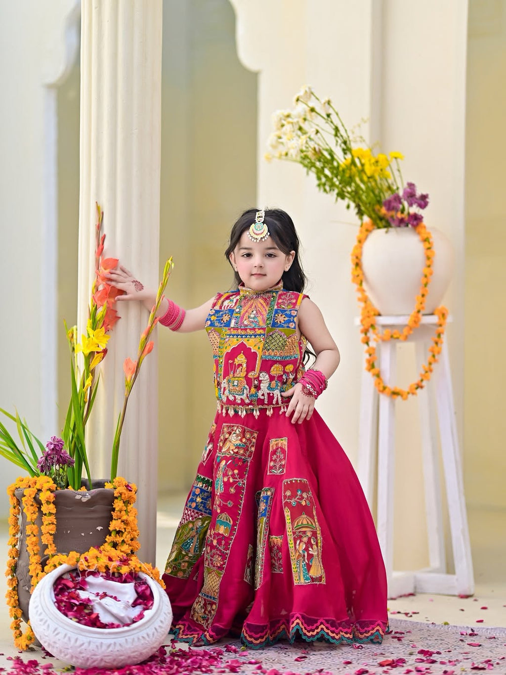 Kiara Royal Patchwork Princess Lehenga Set