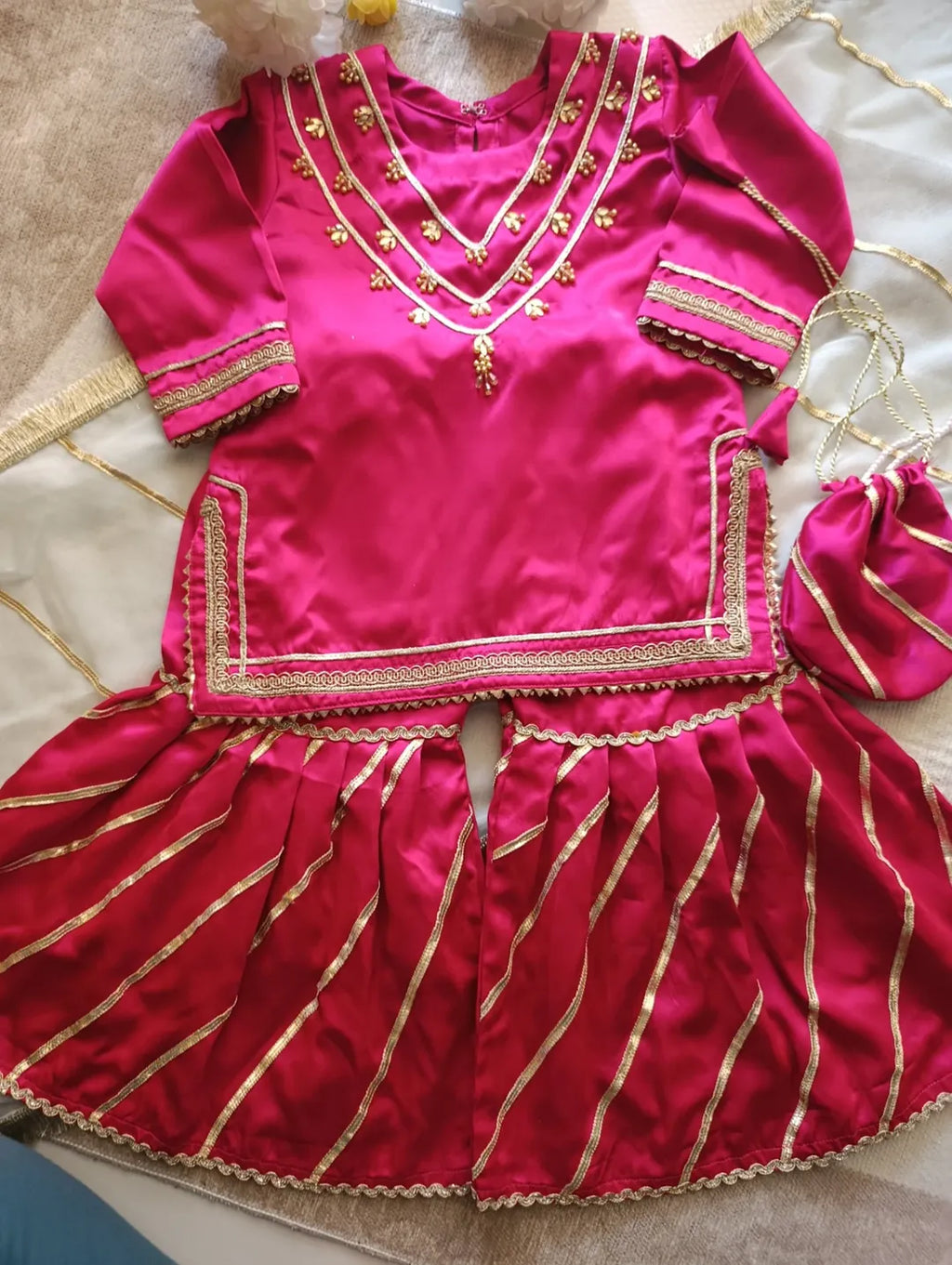 Kiara Rani Pink Sharara Set