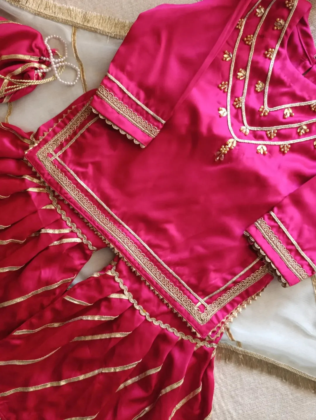 Kiara Rani Pink Sharara Set