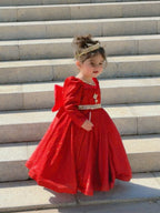 Kiara Royal Red Sparkle Gown