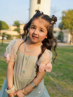 Kiara Mint Blossom Designer Sharara Set