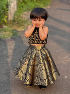 Rahi Royal Black & Gold Lehenga Set