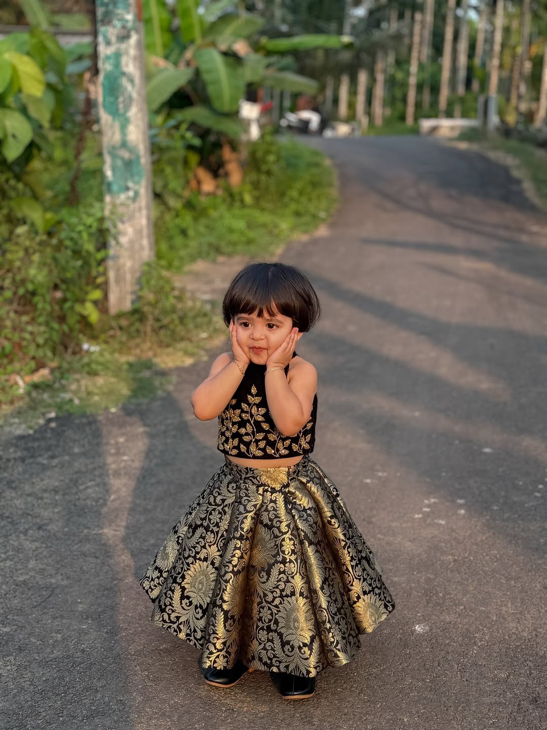 Rahi Royal Black & Gold Lehenga Set