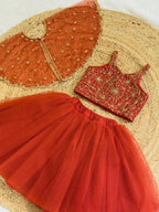 Neysa Orange Princess Lehenga Set
