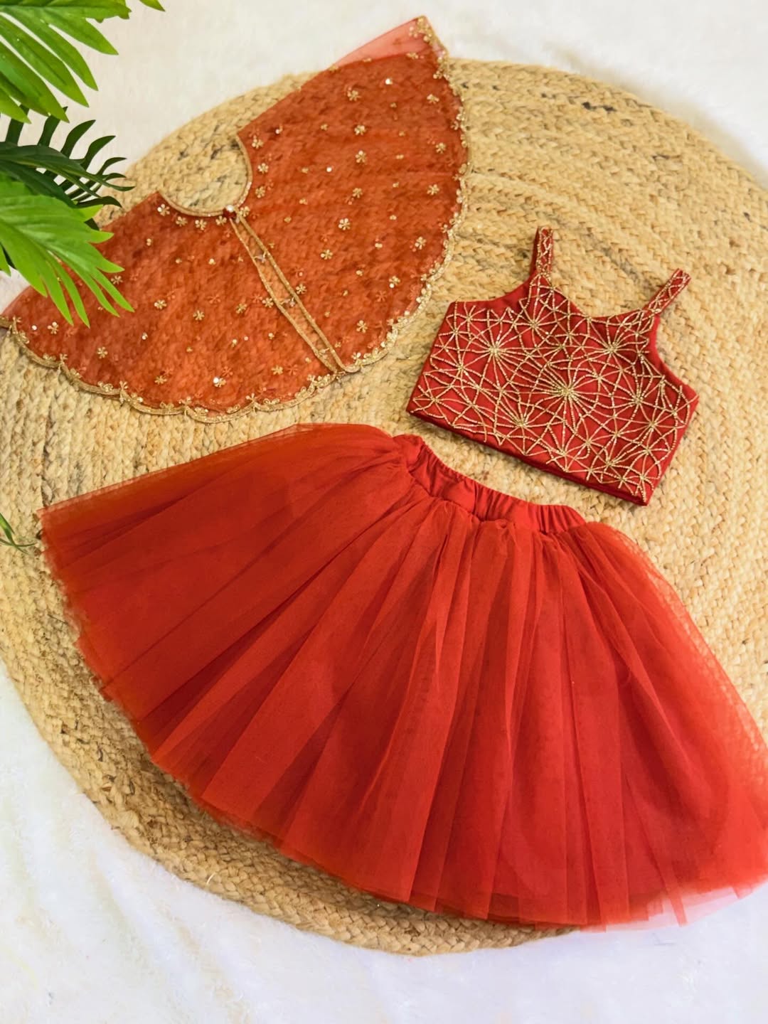 Neysa Orange Princess Lehenga Set