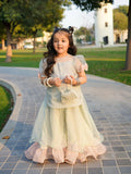 Kiara Mint Blossom Designer Sharara Set