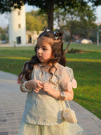 Kiara Mint Blossom Designer Sharara Set