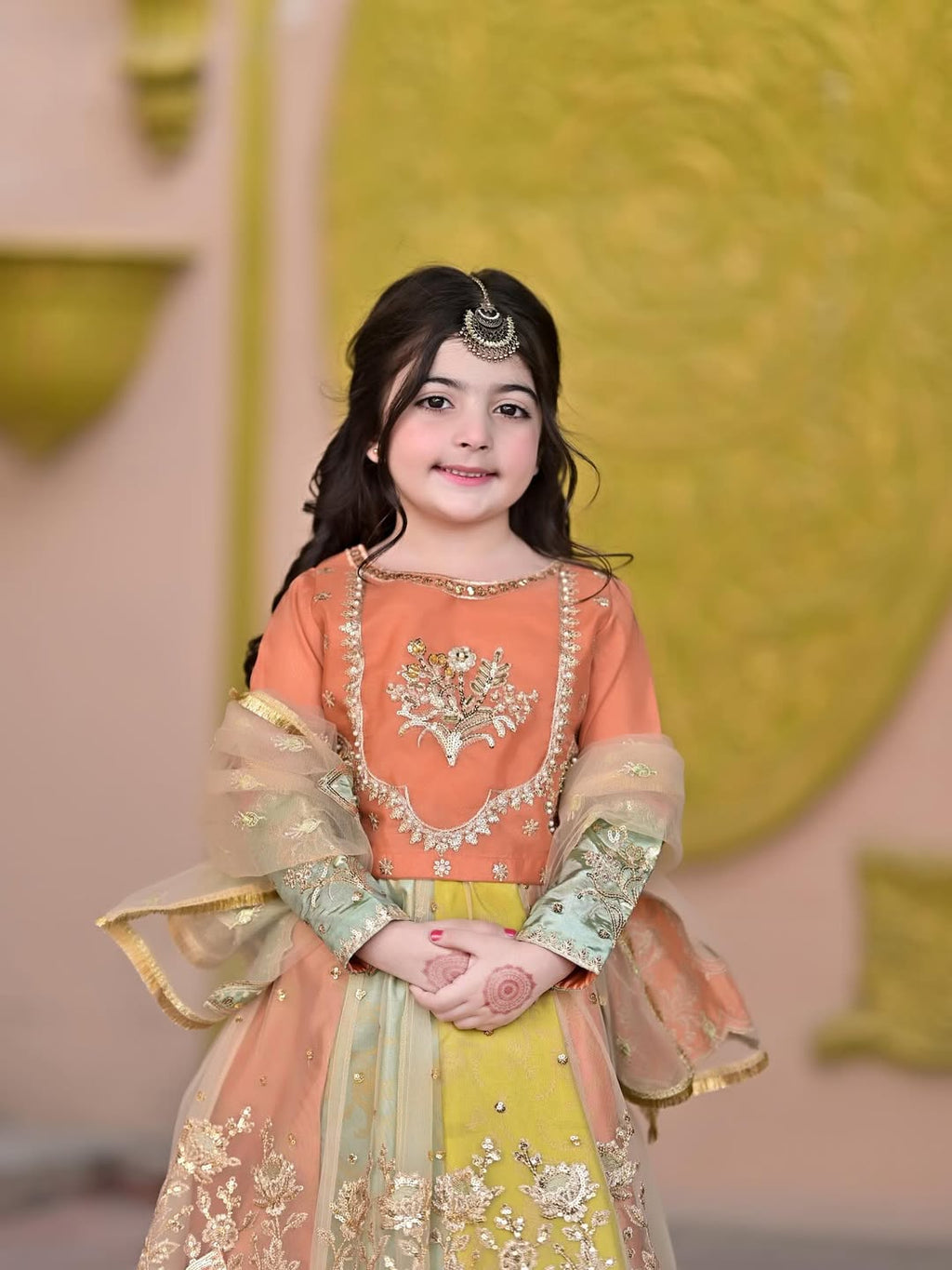 Aarohi Royal Pastel Embroidered Princess Gown Set