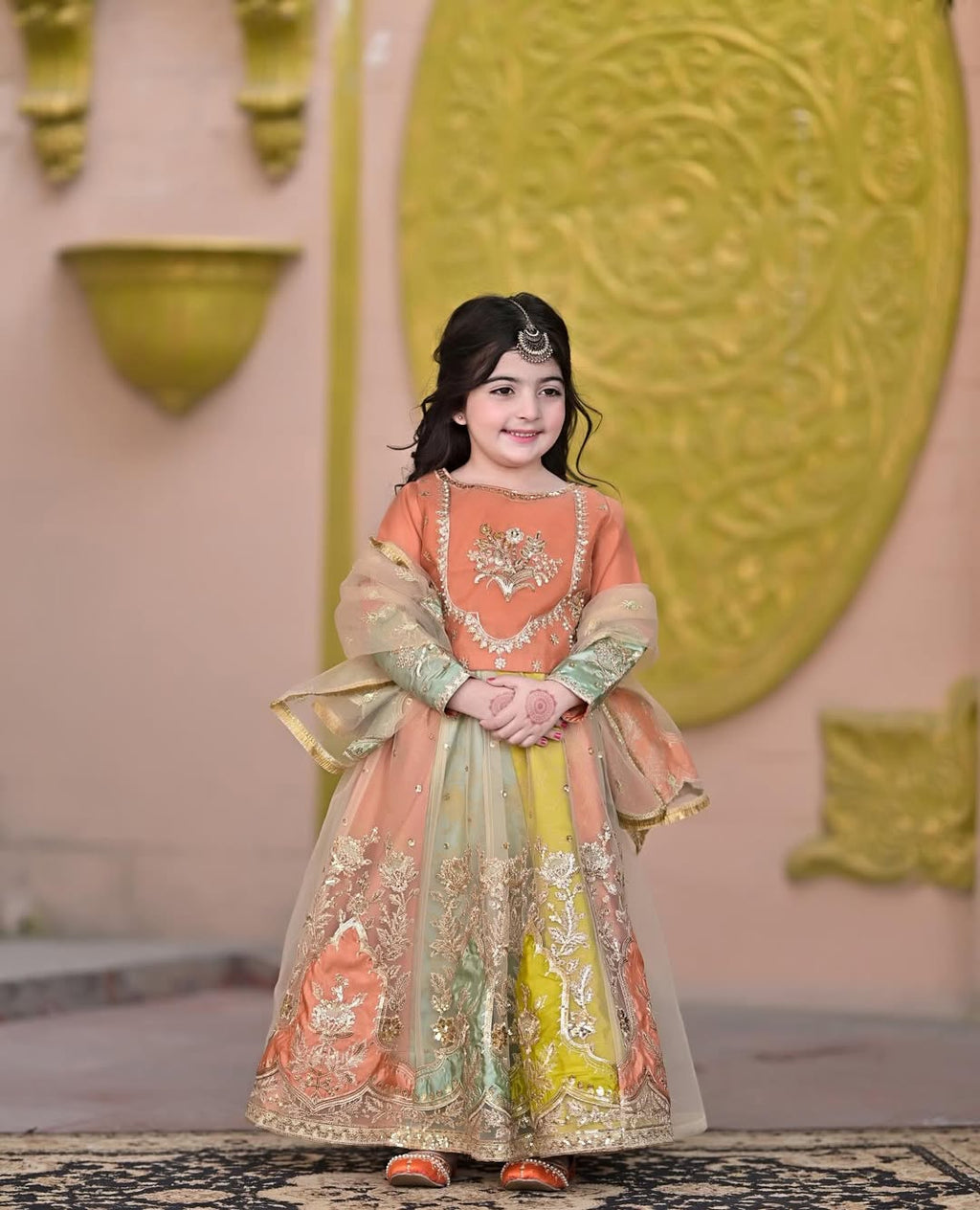Aarohi Royal Pastel Embroidered Princess Gown Set