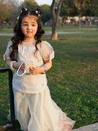 Kiara Mint Blossom Designer Sharara Set