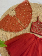 Neysa Orange Princess Lehenga Set