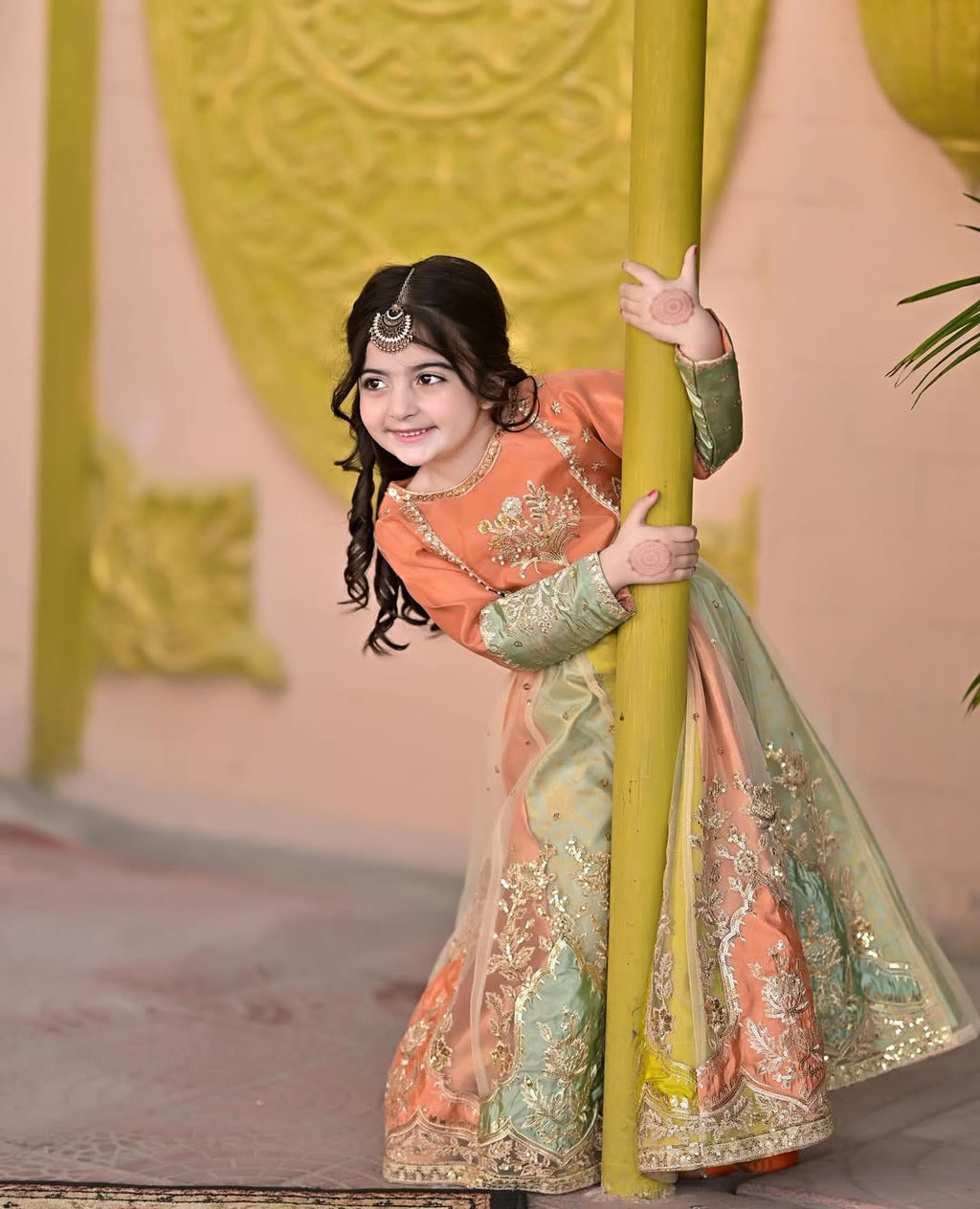 Aarohi Royal Pastel Embroidered Princess Gown Set