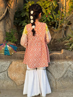 Royal Peach Ethnic Sharara Outfit