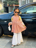 Royal Peach Ethnic Sharara Outfit