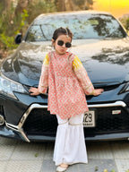 Royal Peach Ethnic Sharara Outfit