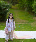 Floral Anaya Pastel Sharara Set with Dupatta