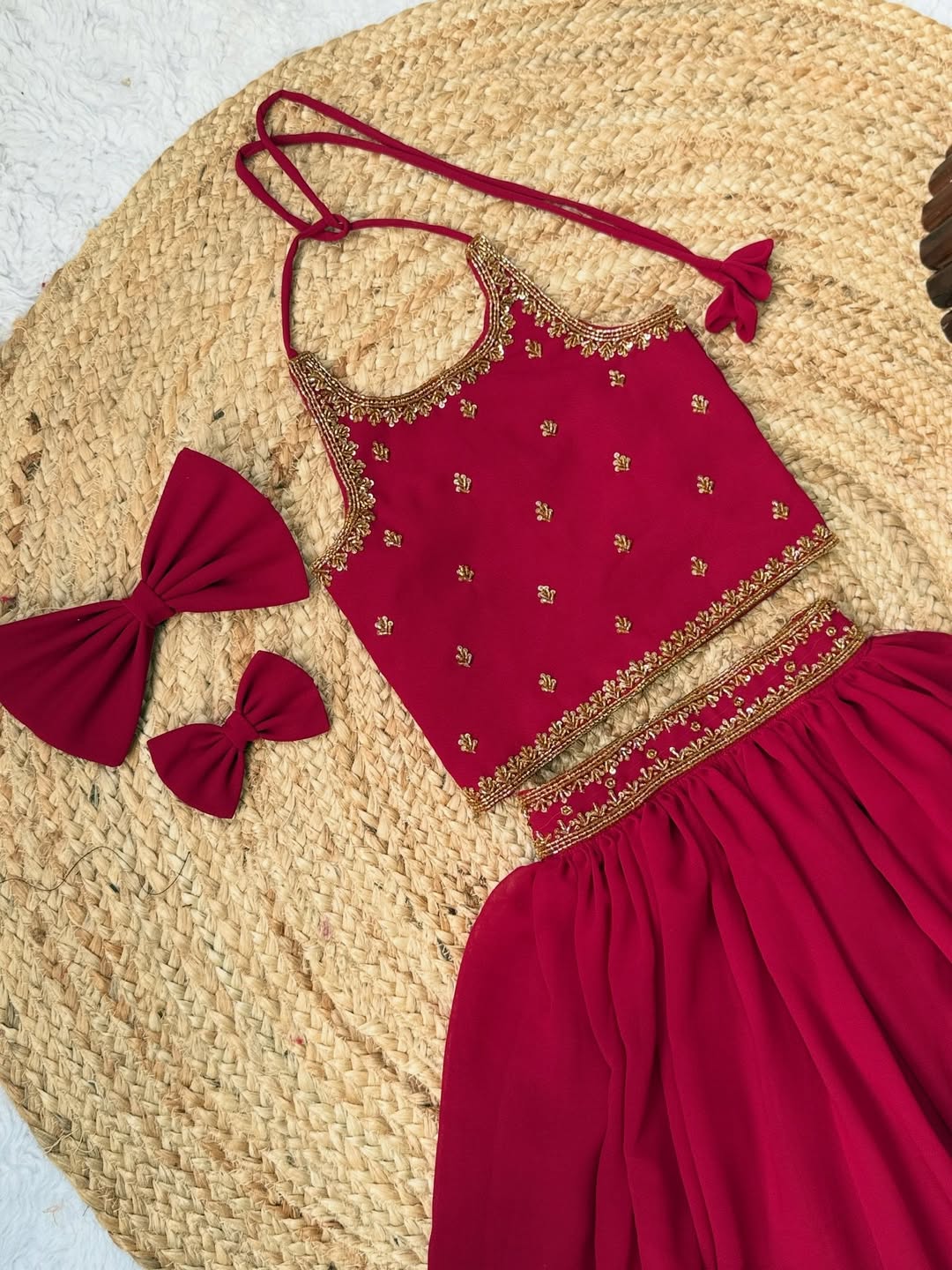 Aadhya Stylish Pink Lehenga Set