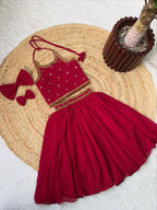 Aadhya Stylish Pink Lehenga Set