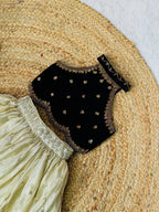 Ivory & Black Royal Lehenga Set