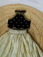 Ivory & Black Royal Lehenga Set